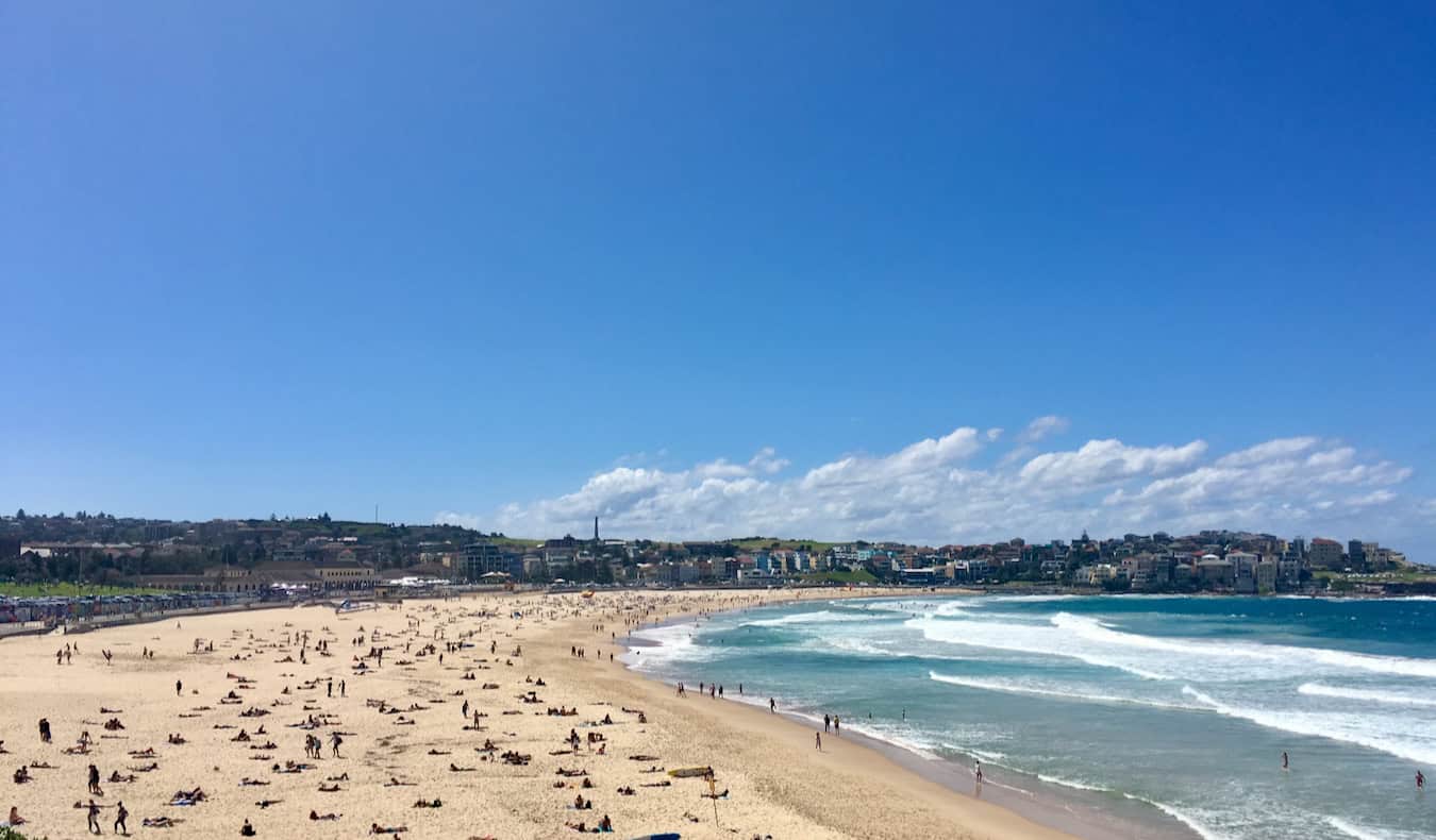 A sunny, bright day at the beach in beautiful Australia